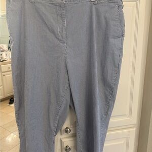 Landsend summer seersucker capri new without tags